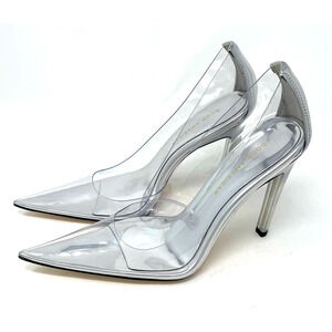 Good American Cinder-Rella Pumps Size 8 Glass GA275PB-X